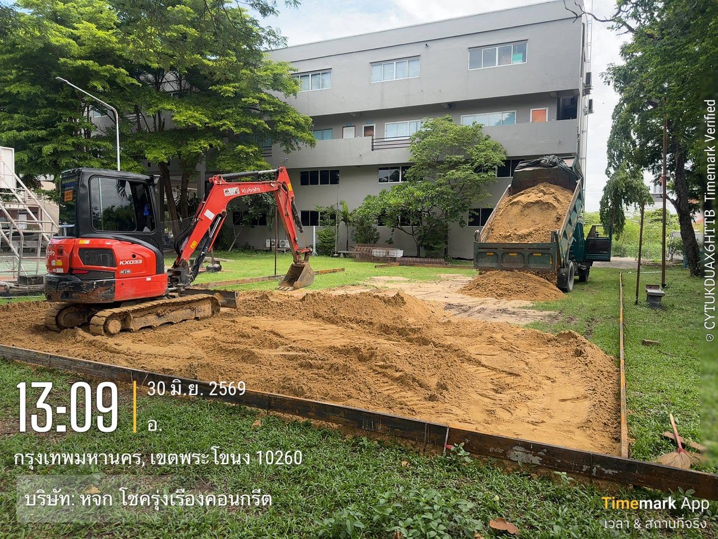 ผลงานเทพื้นคอนกรีต โชครุ่งเรืองคอนกรีต